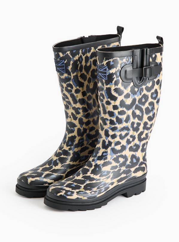 Leopard Print Long Length Wellies 4